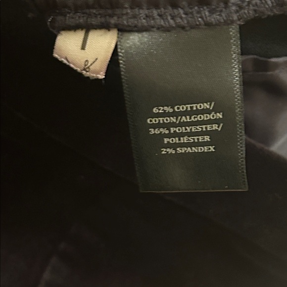 Ann Taylor Velvet Black Pants Pockets Piping Size 4P - Picture 13 of 13